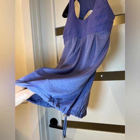 Lululemon Keyhole Racerback Sculpted Tank Top Drawstring Toggle Periwinkle Sz 6 - Picture 7 of 13